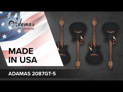 Adamas Guitarras electroacústicas 2087GT Deep Contour Cutaway - Black (2087GT-5-G)