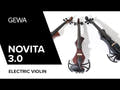 Violín eléctrico GEWA Novita 3.0 - Black (con hombrera Wittner)