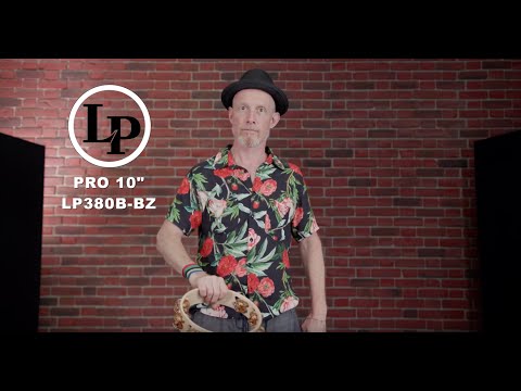 Latin Percussion Pandereta Pro 10 in de doble fila - LP380B-BB (LP380B-BB)