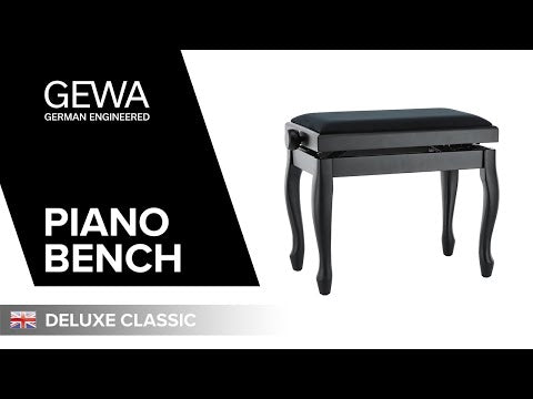 Banco de piano GEWA Deluxe Classic - Rosewood matt