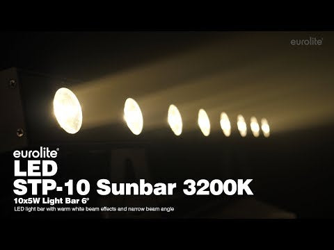 EUROLITE LED STP-10 Sunbar 3200K 10x5W Barra de Light 6°