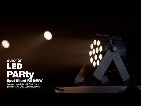 EUROLITE Set 4x LED PARty Spot Silent RGB/WW con bolsa acolchada