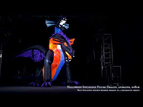 Halloween oppustelig figur drage, 198 cm