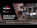Gibraltar Banqueta de batería Serie 9800 - 9808ARW