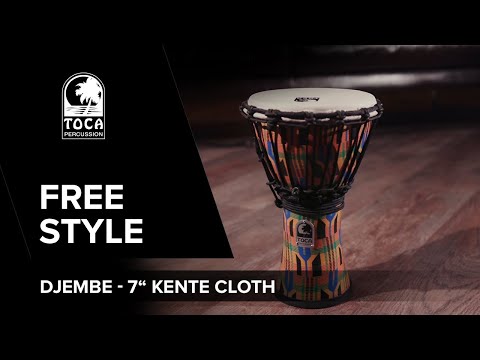 Toca Djembe Freestyle Rope Tuned - Woodstock Purple (SFDJ-7WP)