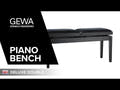 GEWA Banqueta de piano Deluxe Double - White mate