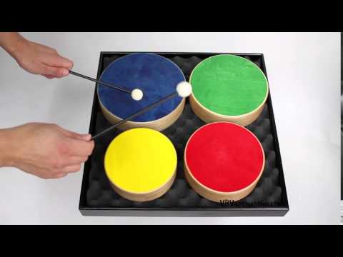 Batería de madera para niños (Multicolor)
