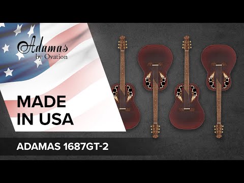 Adamas Guitarras electroacústica 1687GT Deep sin Cutaway - Reverse Red Burst (1687GT-2-G)