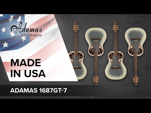 Guitarras electroacústicas Adamas 1687GT Deep Non-Cutaway - Reverse Beige Burst (1687GT-7-G)