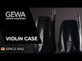 Mochila GEWA para estuche de violín Space Bag - Titanium 1/2 - 1/4 (33 x 63 (con estuche para arco 66 ) x 19 cm)