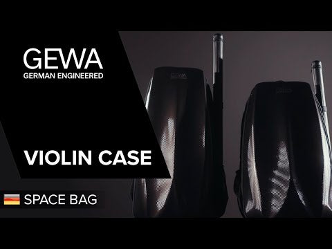 Mochila GEWA para estuche de violín Space Bag - Titanium 1/2 - 1/4 (33 x 63 (con estuche para arco 66 ) x 19 cm)