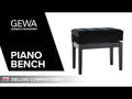 GEWA Banco de piano Deluxe Compartment - White matt