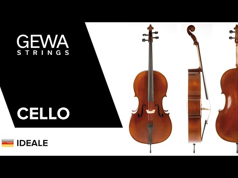 GEWA Violonchelo Ideale - 4/4 (Listo para tocar incl. bag, arco de Massaranduba, cuerdas Larsen Aurora, asegurado para el transporte)