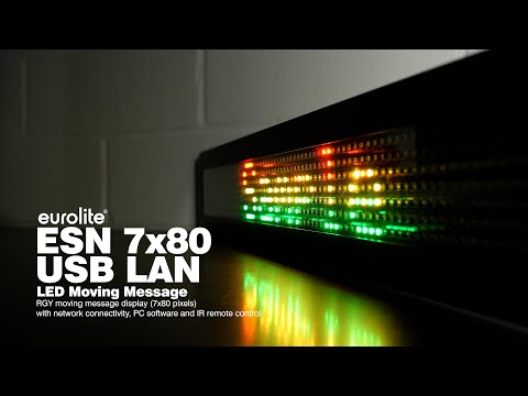 EUROLITE ESN 7x80 USB LAN LED Mensaje móvil