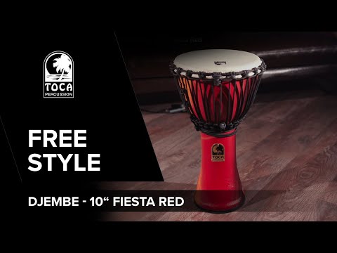 Toca Djembe Freestyle Rope Tuned - Kente Cloth (SFDJ-10K)