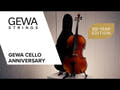 Violonchelo GEWA Anniversary 1/4, preparado con arco, funda y colofonia