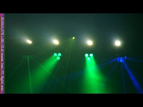 Eurolite Set LED KLS Barra láser FX + M-3 Soporte para sistema de altavoces Stand