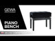 GEWA Piano bench Deluxe Compartment - Rosewood matt