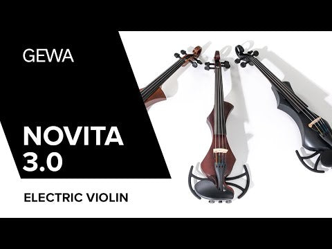 GEWA E-violin Novita 3.0 - Gold-brown (with Wittner shoulder rest)