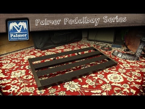 Palmer PEDALBAY® 60 - Pedalboard ligero y ajustable con softcase protectora, 60 cm