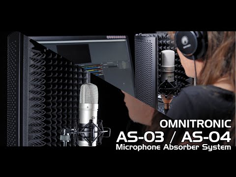 OMNITRONIC AS-03 Sistema absorbente para micrófono, plegable