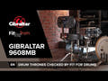 Trono de batería Gibraltar serie 9000 - 9608MB