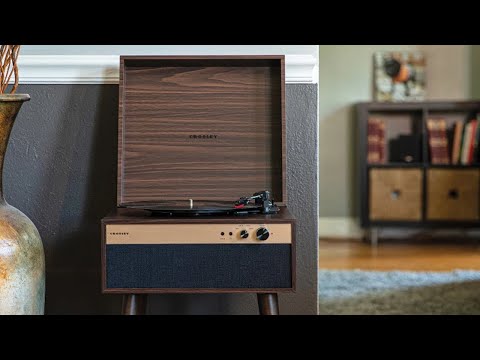Crosley Jasper retro Tocadiscos, Nogal