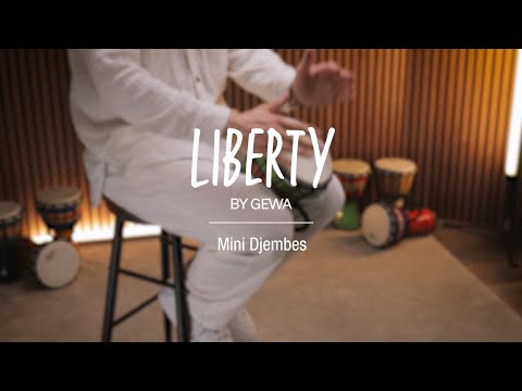 GEWA Djembé Liberty Series afinado con cuerdas - 7" Orange