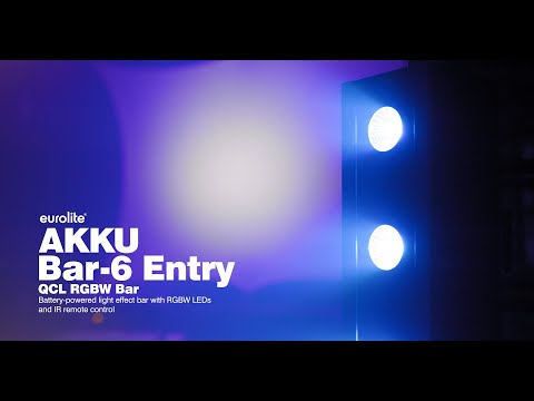 EUROLITE AKKU Bar-6 de entrada QCL RGBW