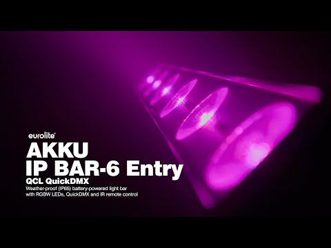 EUROLITE AKKU IP BAR-6 QCL de entrada QuickDMX