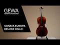 GEWA Sonata Europa Deluxe violonchelo 4/4, ajustado, arco de massaranduba, funda