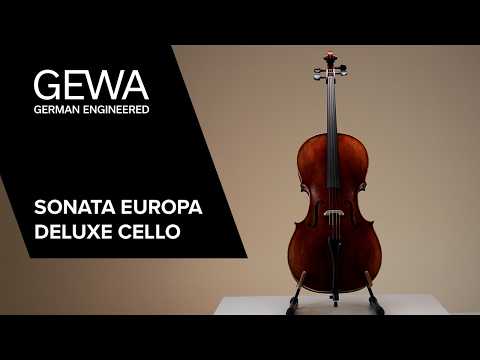 GEWA Sonata Europa Deluxe violonchelo 4/4, ajustado, arco de massaranduba, funda