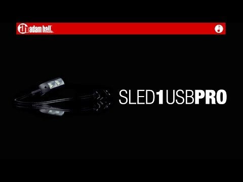 Adam Hall Stands SLED 1 USB PRO - Lámpara de cuello de cisne USB con 2 LED