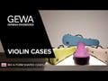 GEWA Form estuche de violín moldeado BIO A - azul