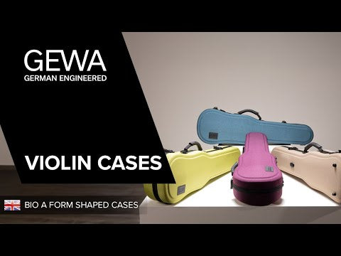 GEWA Form estuche de violín moldeado BIO A - azul