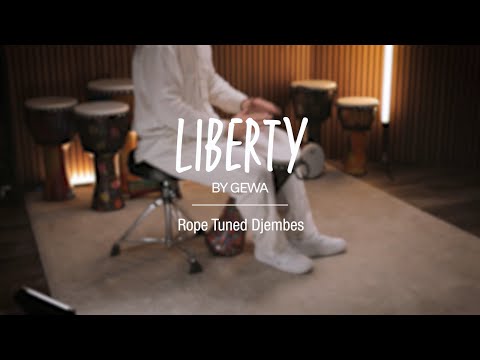 GEWA Djembé Liberty Series afinado con cuerda - 8" Piña