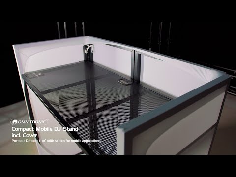 Soporte móvil compacto para DJ OMNITRONIC con funda