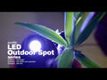 EUROLITE LED Foco exterior 15W RGBW QuickDMX con estaca