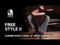 Toca Djembé Freestyle II con afinación por cuerda - African Sunset (TF2DJ-12AFS)