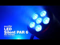 EUROLITE LED Silent Par 6 QCL de suelo bk