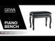 GEWA Piano bench Deluxe Classic - Cherry matt