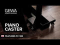 GEWA Piano Caster PC-10B - Par