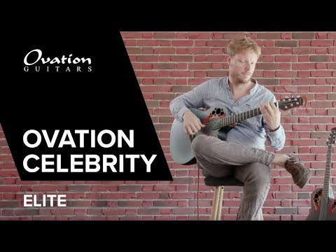 Ovation Guitarras E-Acoustic Celebrity Elite Mid Cutaway - Reverse Blue Burst (CE44-RBB-G)