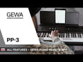 GEWA Piano portátil PP-3 - Soporte PP-3