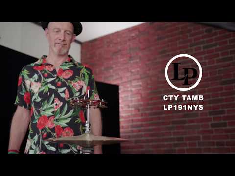 Pandereta Latin Percussion City Hi-Hat Jingle Ring - Doble fila (LP191NYD)