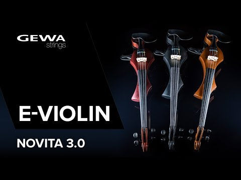 Violín eléctrico GEWA Novita 3.0 - Black (con hombrera Wittner)