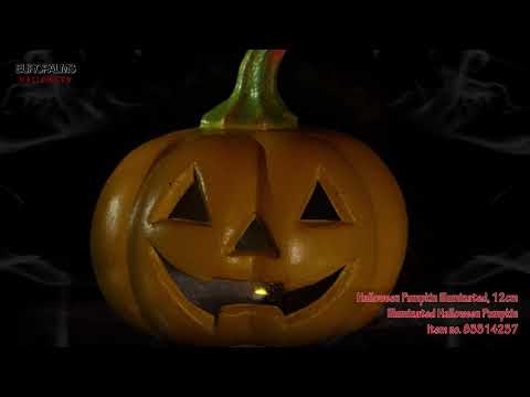 Calabaza de Halloween con LED 12cm