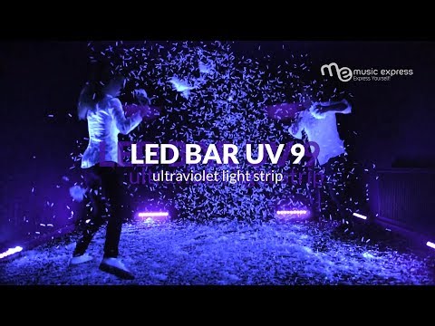 Light4Me Barras LED UV 9 + Blanco