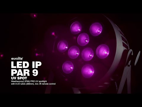 EUROLITE LED IP PAR 9 Foco UV