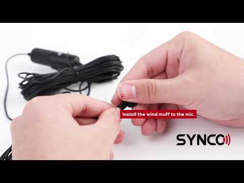 Synco lavalier mikrofon til kamera og mobiltelefon